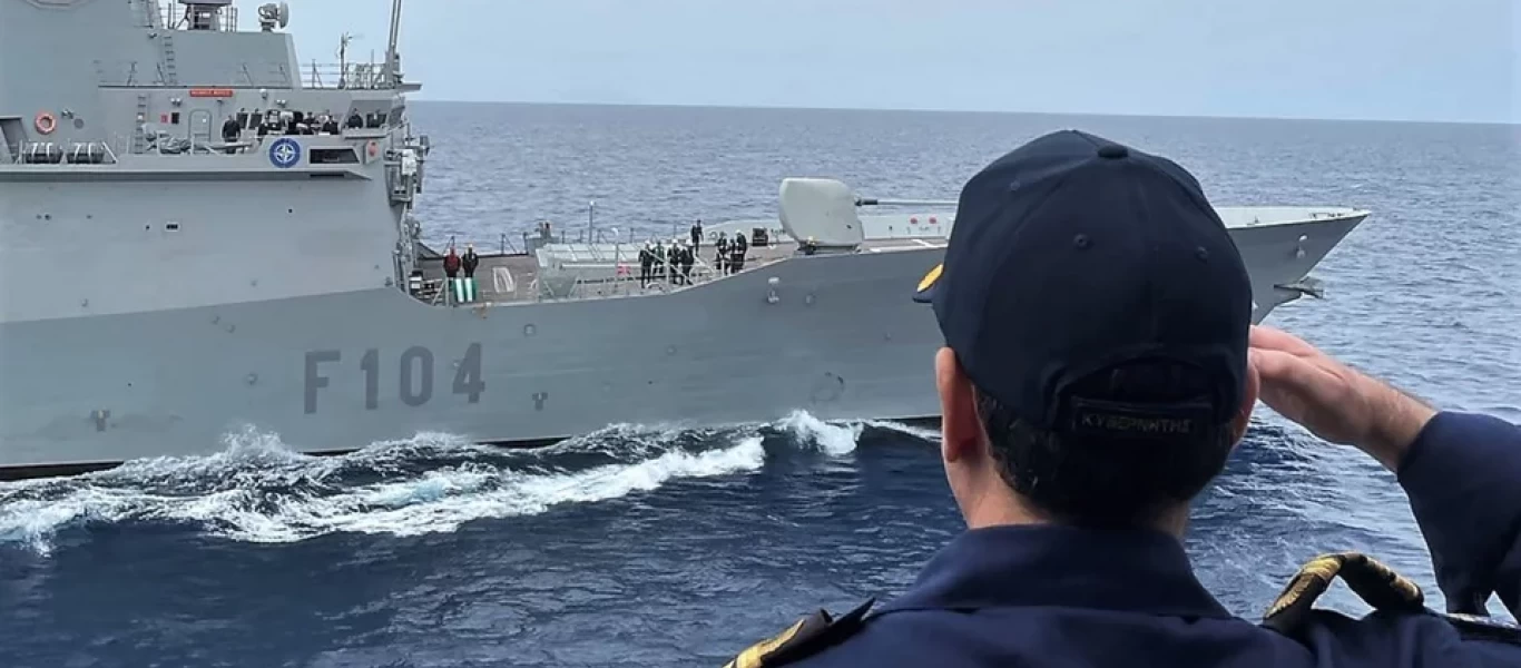 Η φρεγάτα «Έλλη» πραγματοποίησε συνεκπαίδευση με μονάδες του ΝΑΤΟ στη Κρήτη (φωτο)